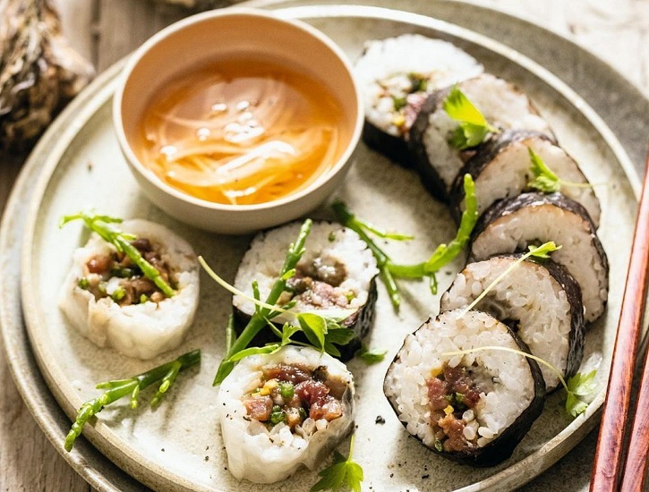 Maki huîtres/boeuf Rirv