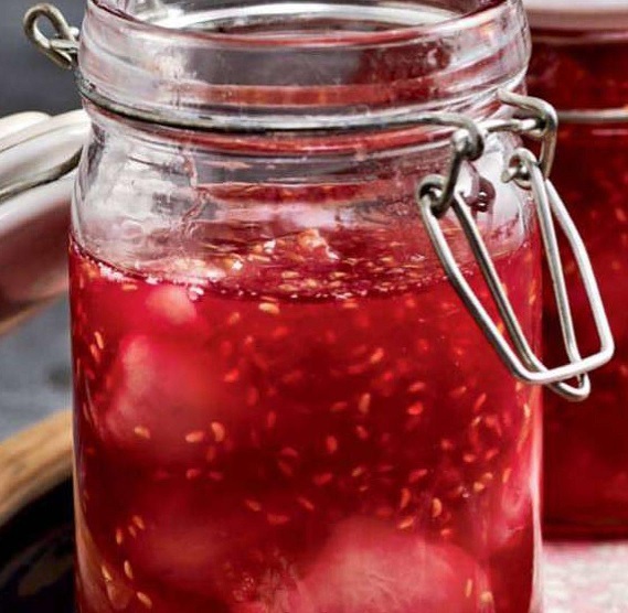 Confiture framboises/litchis Sxz4