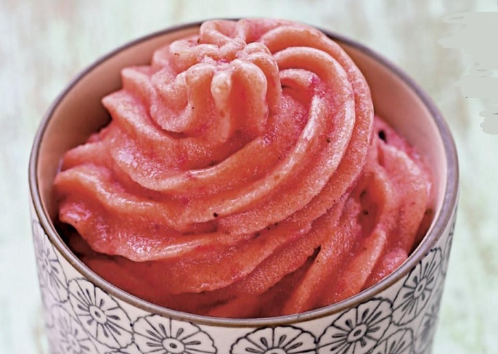 Sorbet fraise/rhubarbe 6o1f