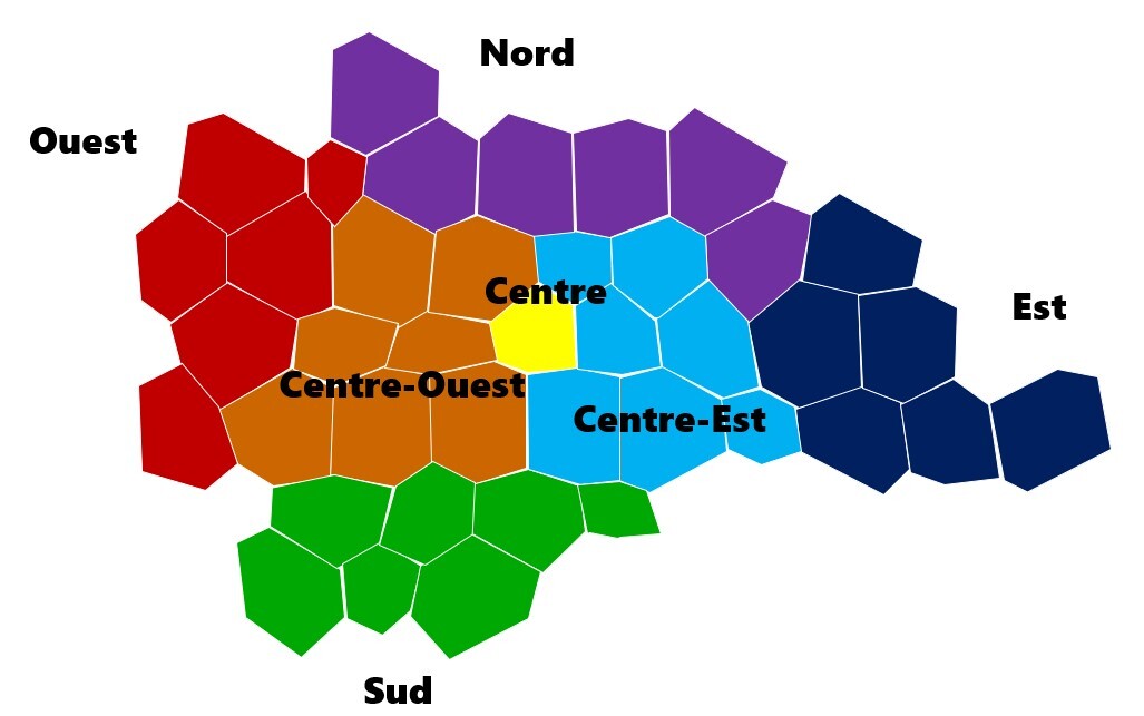 Carte Administrative Régions