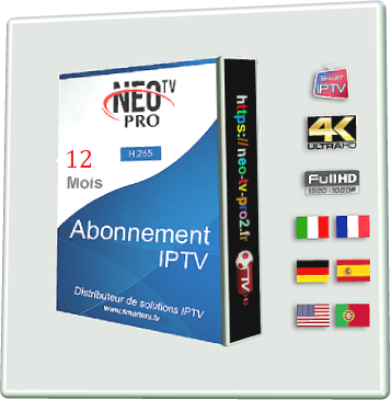 NEOTV PRO NEOX2 IPTV 4K FULL HD 12 mois Abonnement