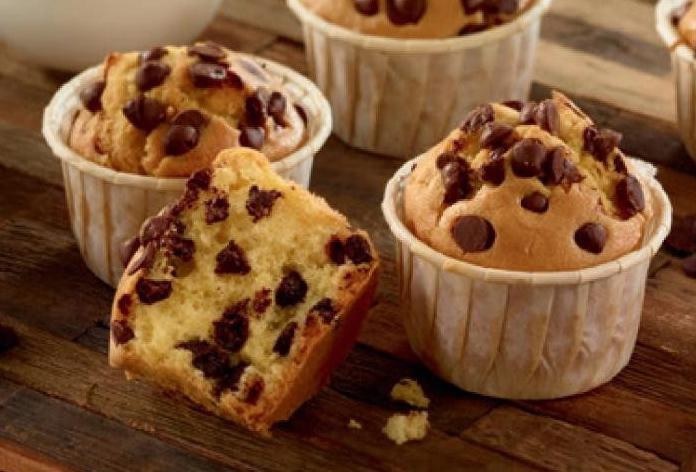 Muffins aux pépites de chocolat au lait Ldd7