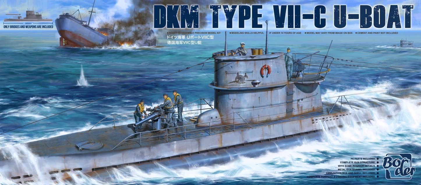 DKM Type VII-C U-boat 1/35. 15es