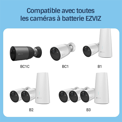 Caméras compatible avec le panneau solaire EZVIZ modèle D