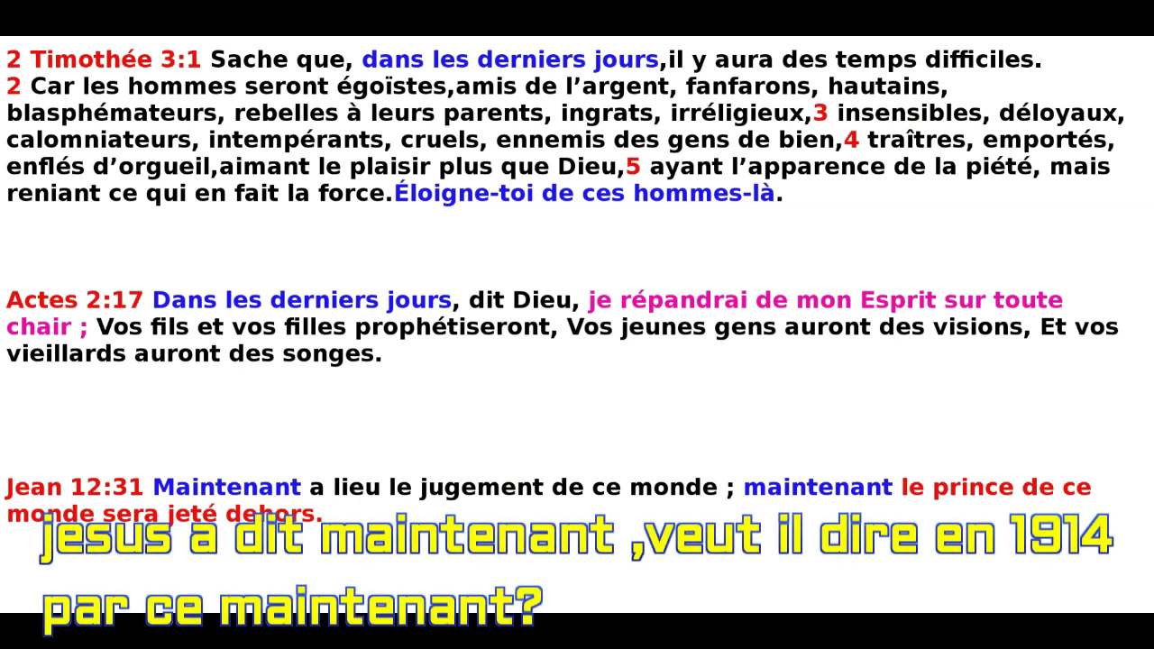 Les derniers jours au premier siècle ou en 1914 ? Kh05