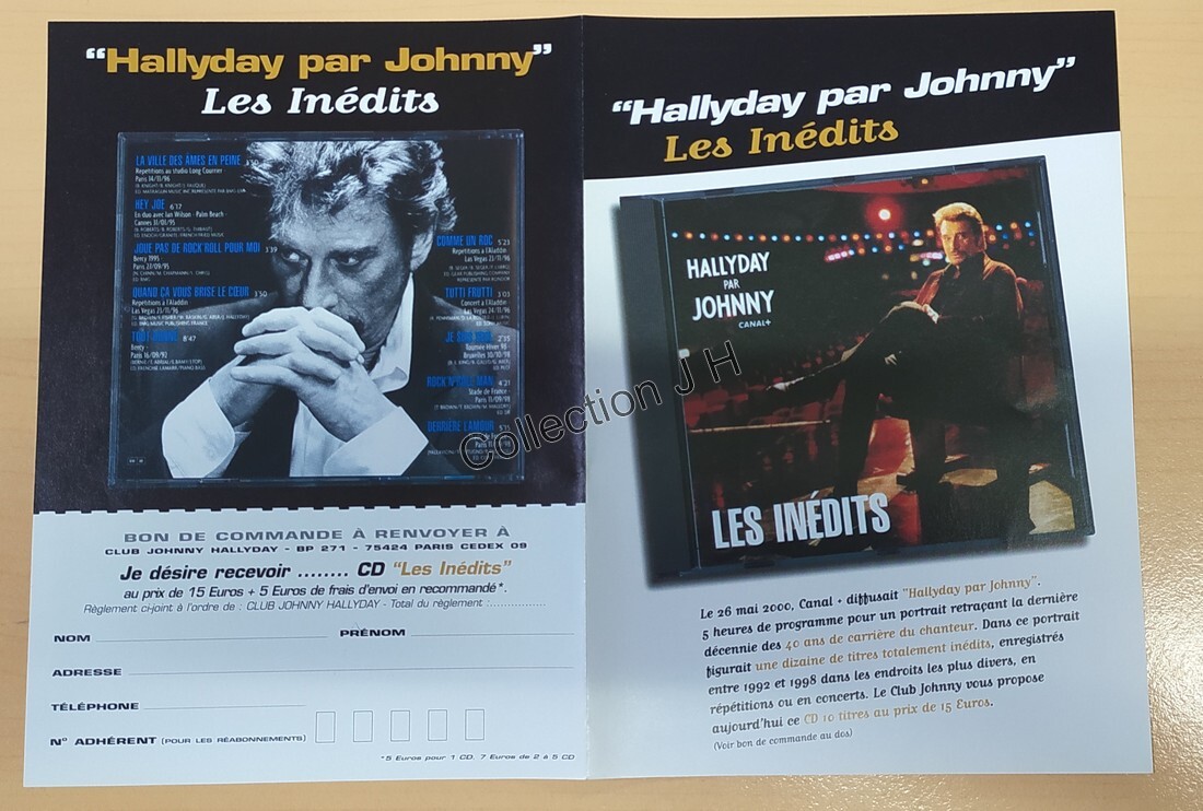 Hallyday par Johnny Les Inédits Cd Limited Access Xvv7