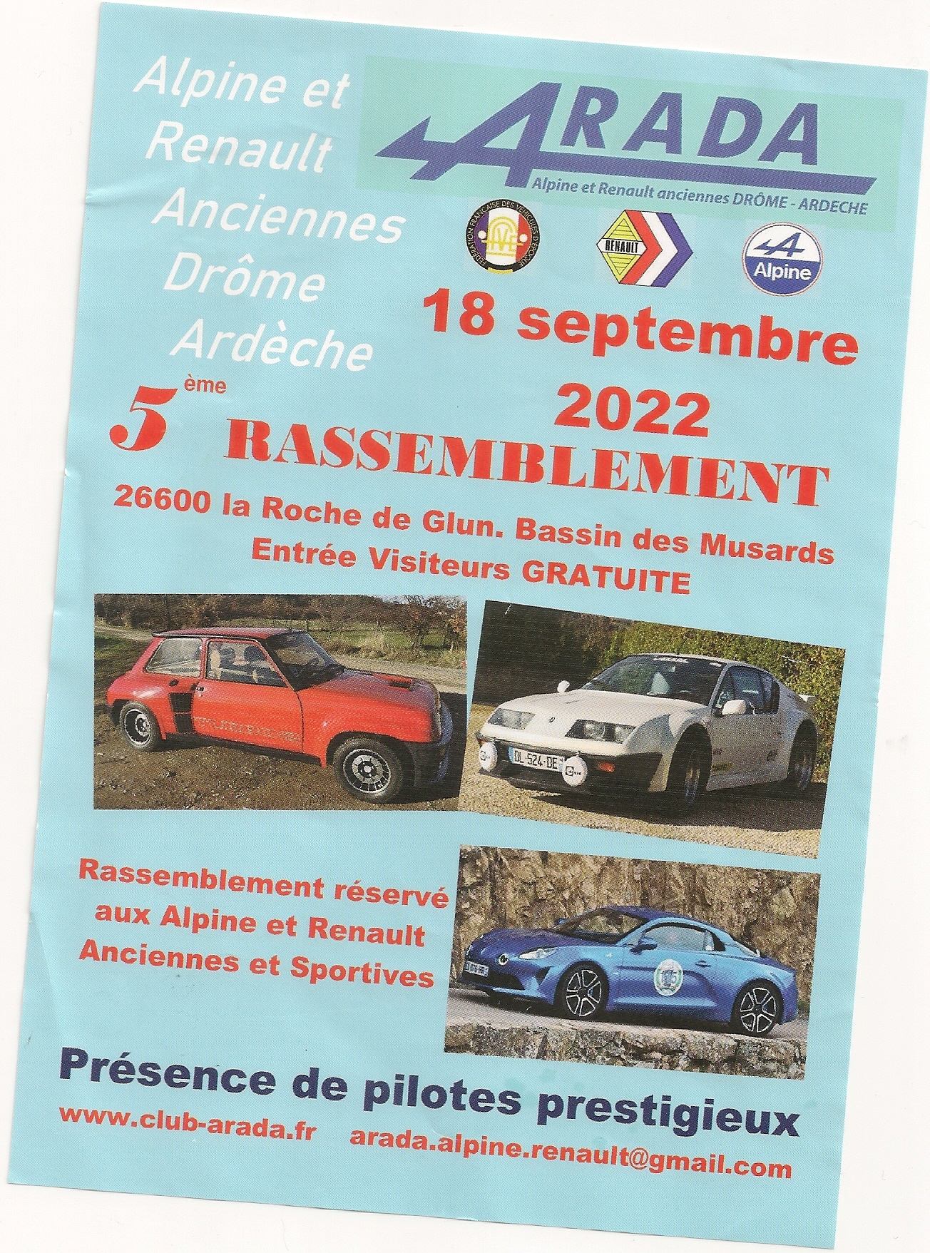 [26] 18/09/2022  5ème Rassemblement ARADA à La Roche de Glun Jjrj