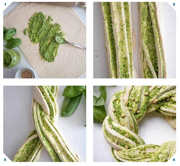 Babka au pesto basilic Qtlw