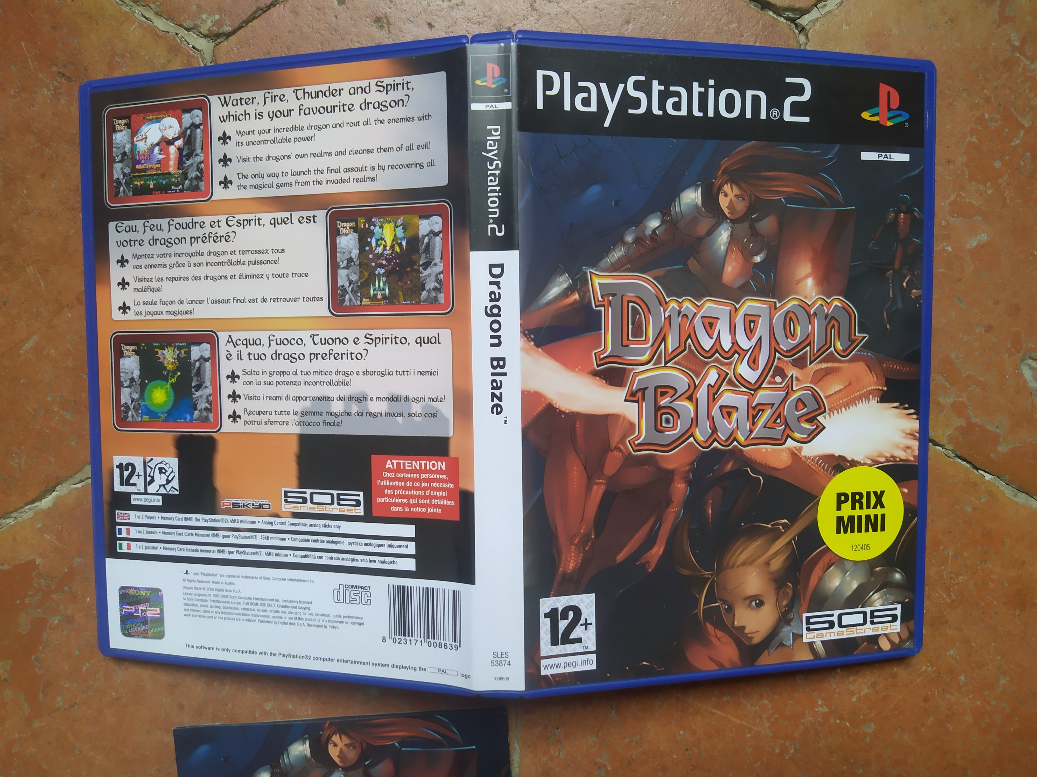 [VDS] Console PS1 en boîte, lot jeux PS1, Dragon Blaze PS2 5ir6