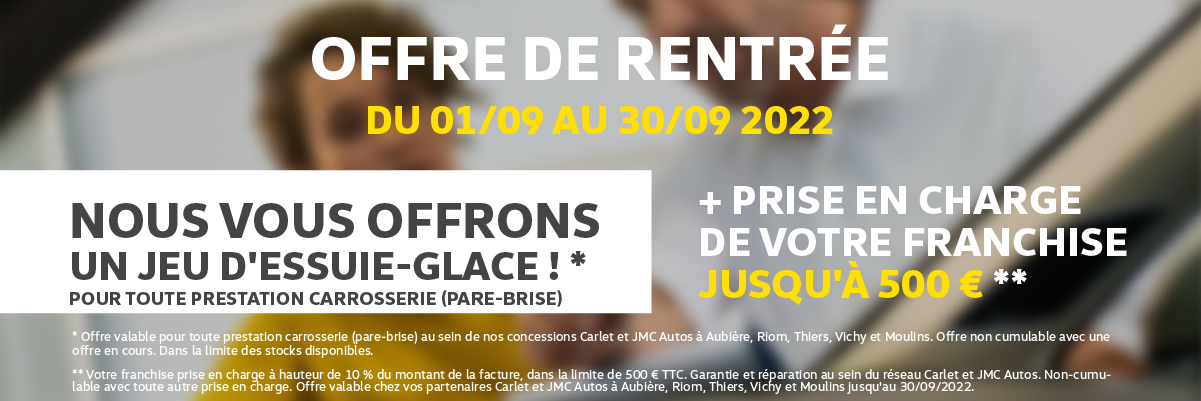 JMC AUTOS - AUDI VICHY - OFFRE DE RENTRÉE ! 