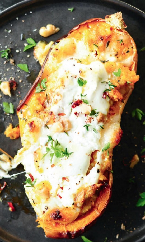 Butternut gratinée à la burrata Yx6w