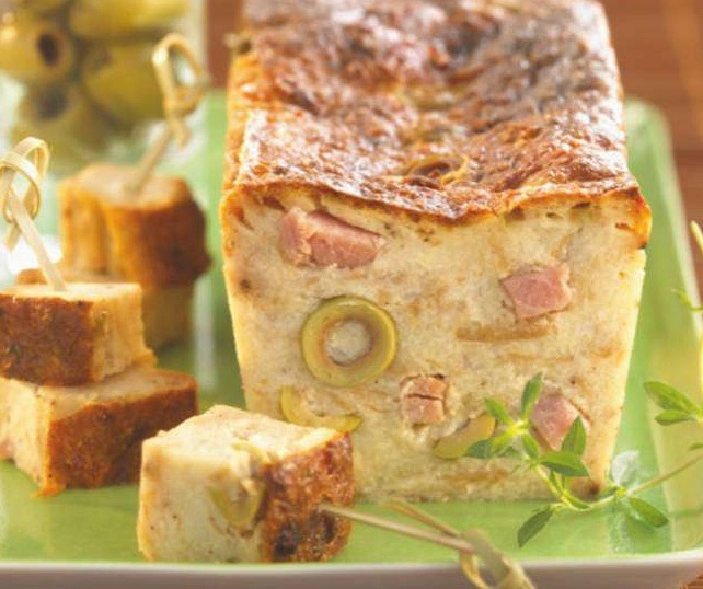 Cake jambon/olives D42j