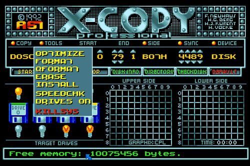 creer une disquette de sauvegarde bootable sur Amiga X copy 83r6