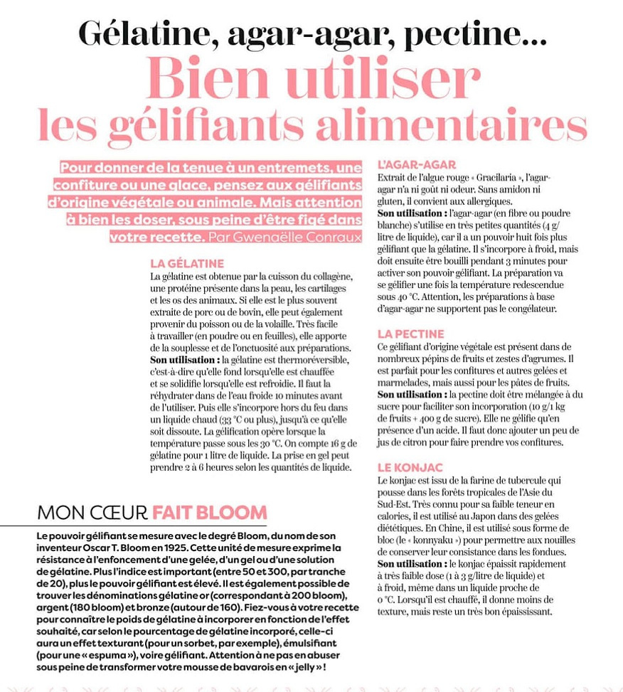 Gélatine, agar-agar, pectine … Bien utiliser les gélifiants alimentaires 1sw2