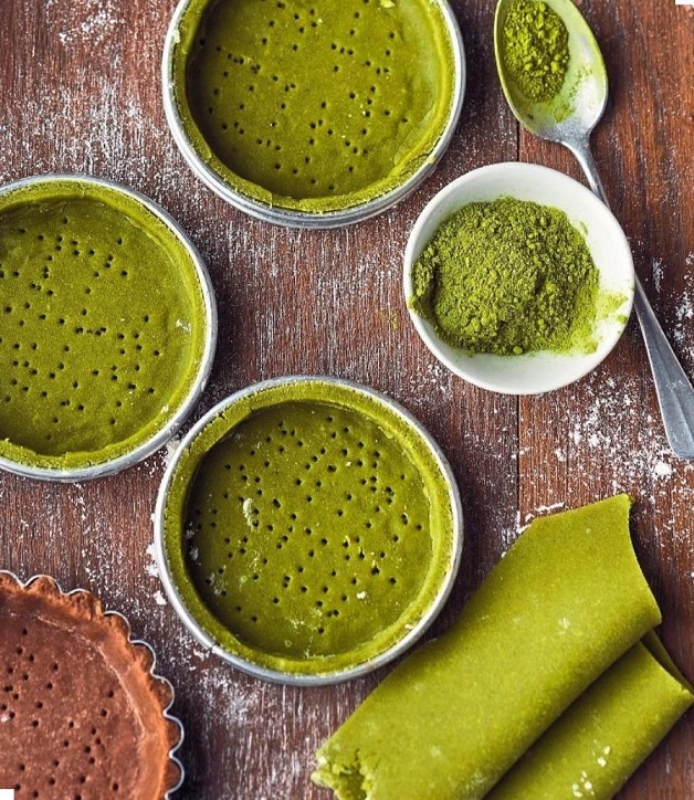 Pâte à tarte sablée au matcha Xm8z