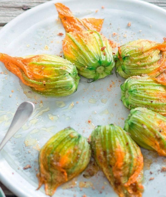 Fleurs de courgettes farcies à la ricotta Vzal