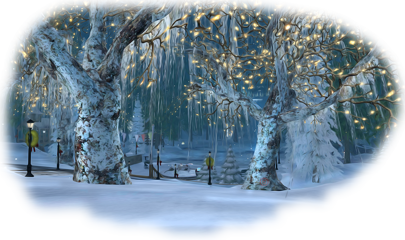 Tubes -PNG -Paysages- Hiver -neige Foyo