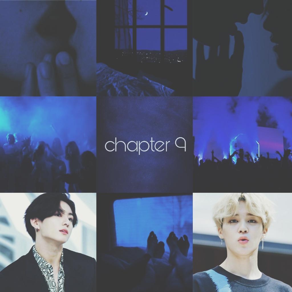 Jikook blue based moodboard