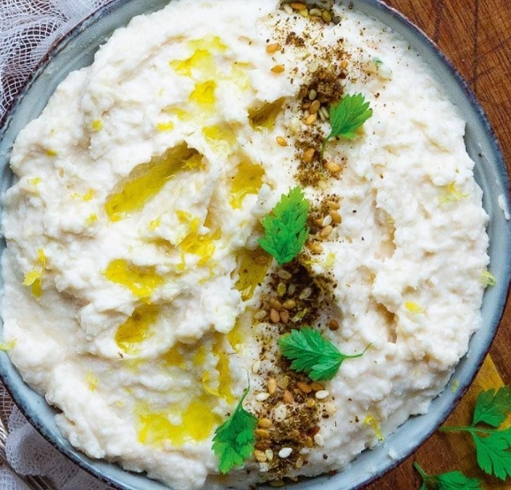 Tartinade de haricots blancs/feta/citron Qy8f