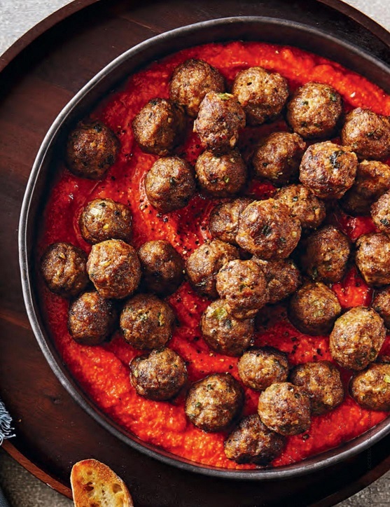 Boulettes bœuf/cumin, sauce romanesco F0wd