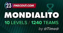 [FM23] Mondialito (10 Levels / 1,240 Teams) - By @Timo@