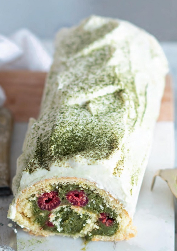 Bûche matcha/framboise Eafs