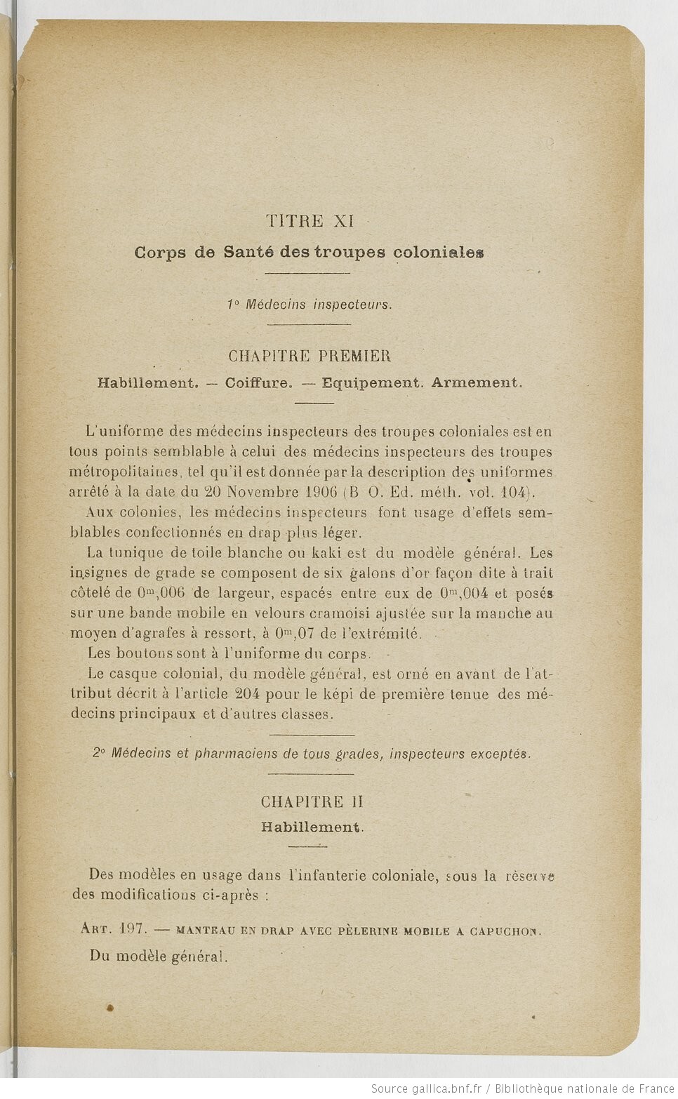 Le dolman dans l'armée française 1871-1914 L673