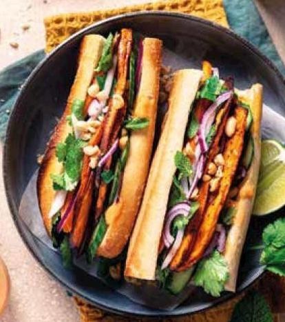 Sandwich « banh mi » à la patate douce Nb5u