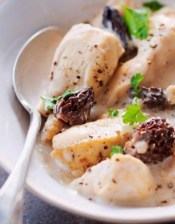 Suprêmes de poulet aux morilles 6gky