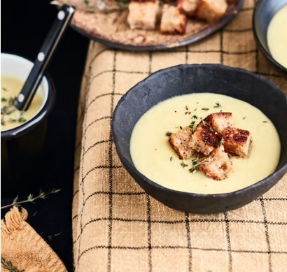 Velouté poireaux/miso Ukrn