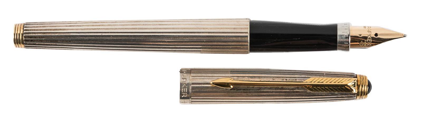 PARKER Sonnet Premium Stylo bille Argent Mistral (Argent massif