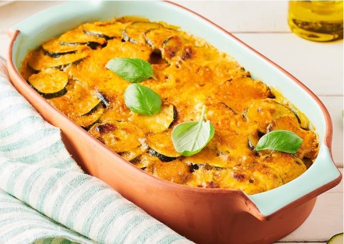 Gratin courgettes/boursin 2nos