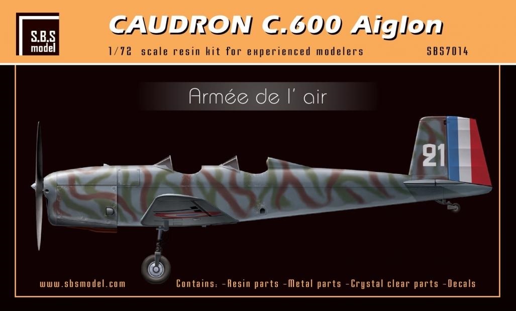 AIGLON - (MONTAGE DUO) SBS resine - 1/72 - CAUDRON AIGLON (Escadrille des Avions de Liaison FAFL/ALSACE) Duo avec Regis BIAUX 1f6w