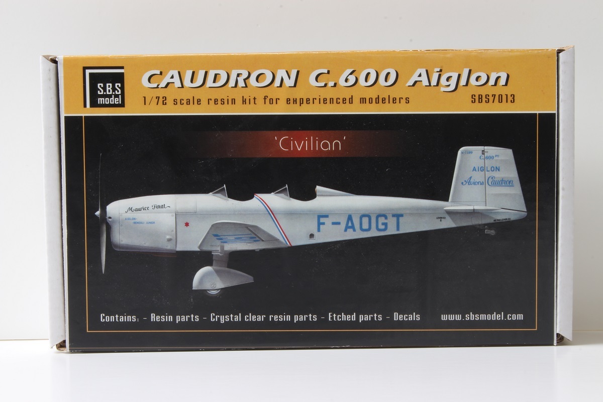 Caudron Aiglon - Kit SBS 1/72 - L'avion de Suzanne Kohn F-ANSN Paris Madagascar 1939 et futur avion FAFL. Il est FINI ! Lj03