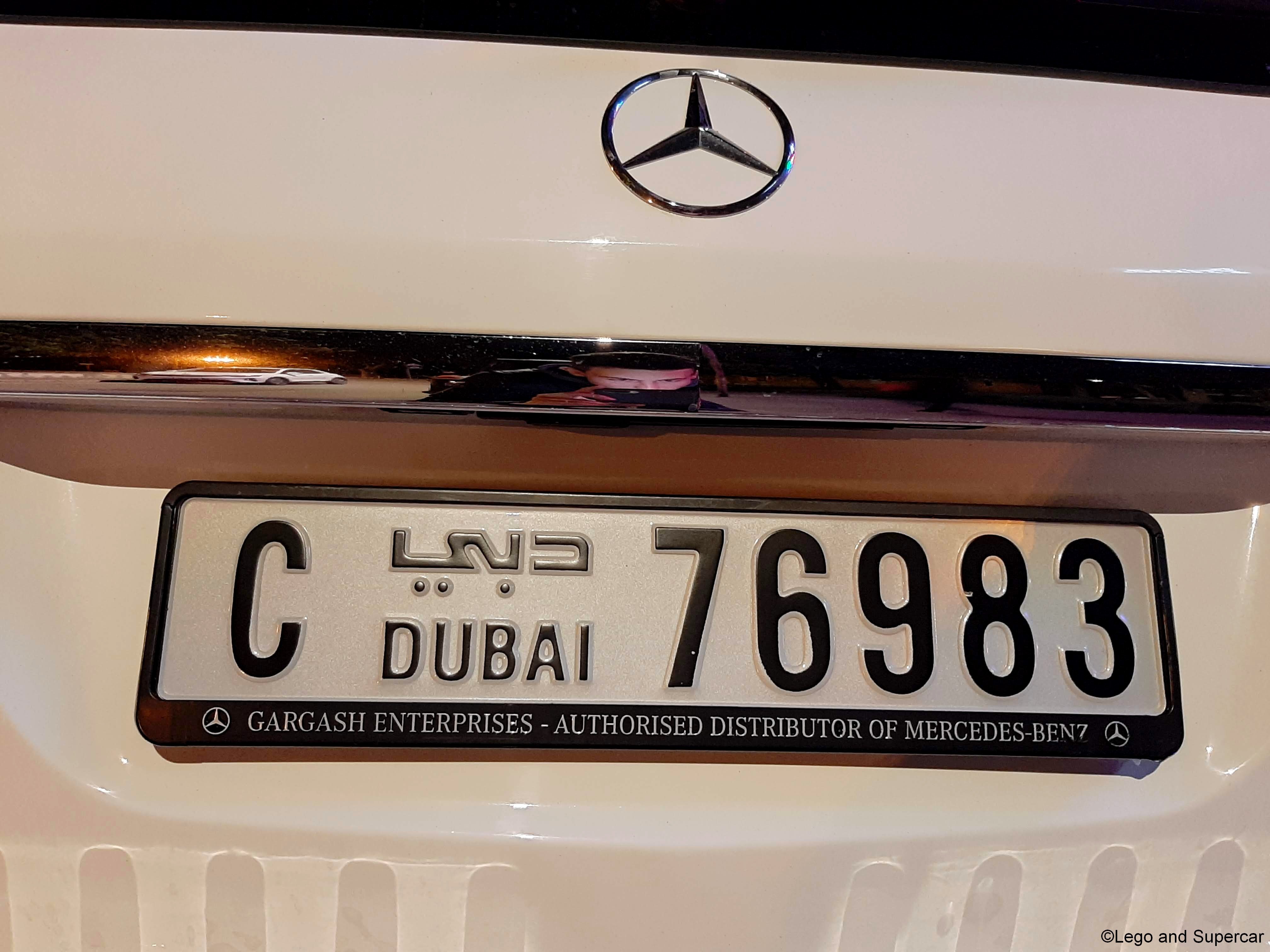 C 76983, MercedesBenz GLKlasse (Dubai) License plate of the UAE