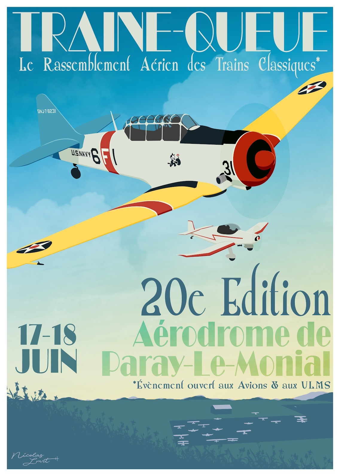 20ème rassemblement Traine Queue sur l'aérodrome de Paray-le-Monial les 17 et 18 juin 2023 I5kg