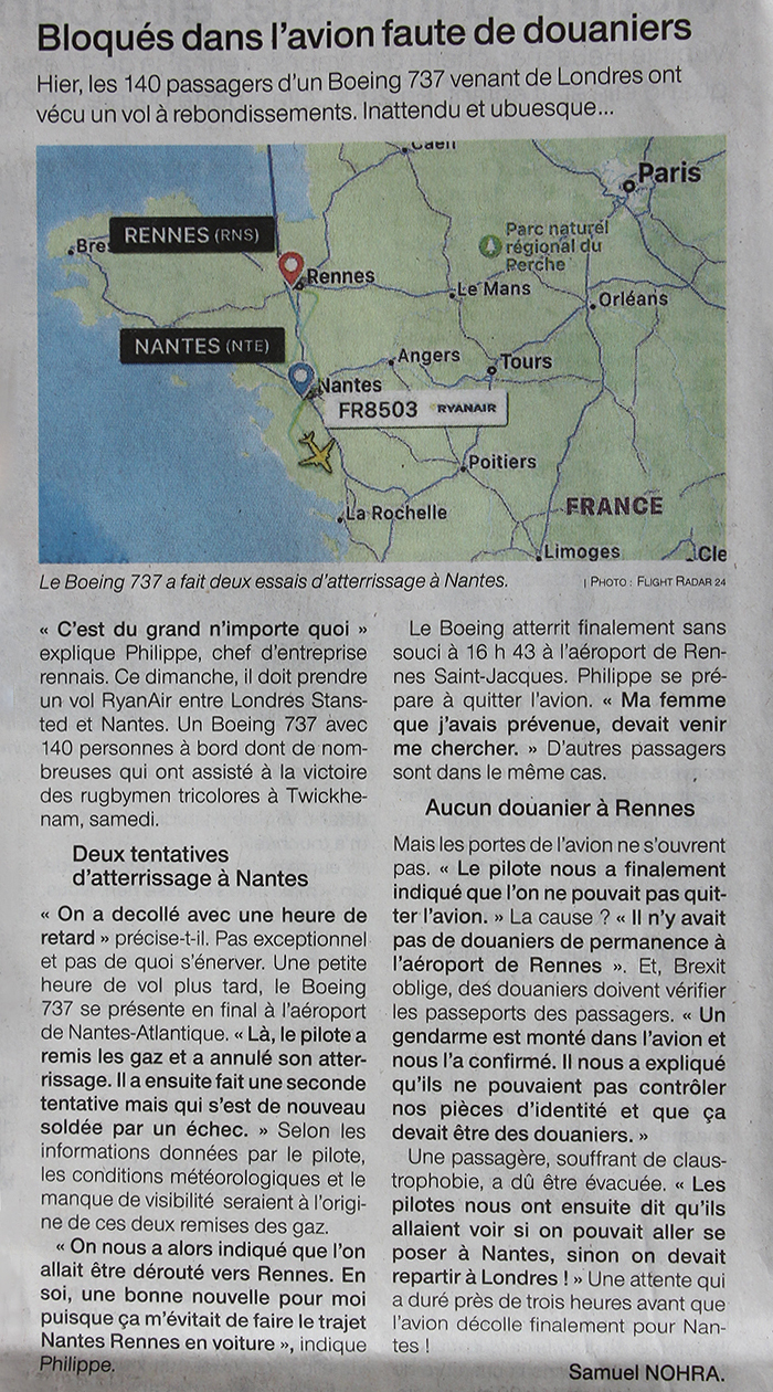 Infos : Aéroport Rennes Bretagne 2023 Yvgn
