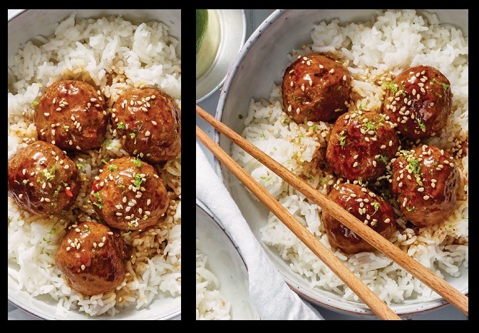 Boulettes de bœuf, sauce au miel Jbhd