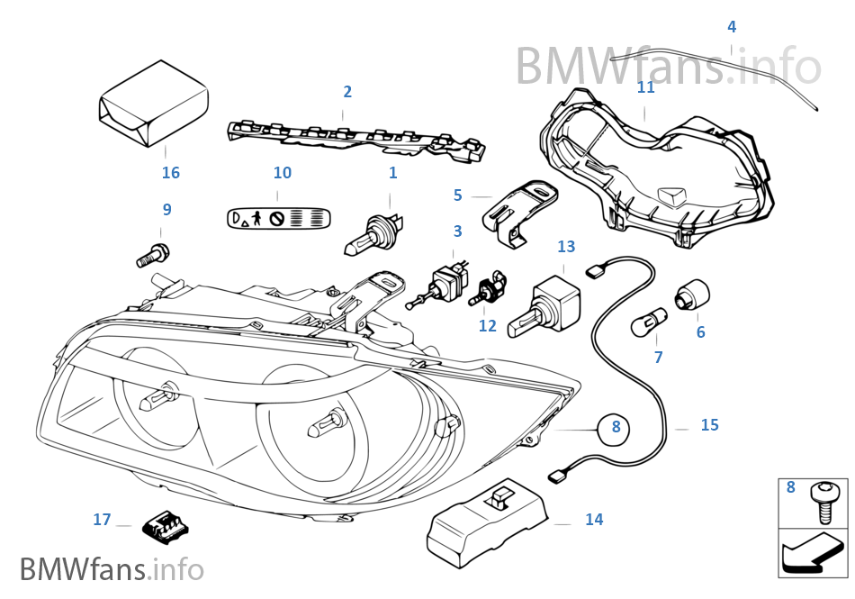 Forum BMW Serie 1: Changement ampoule feu de croisement - MATMUT 3624673