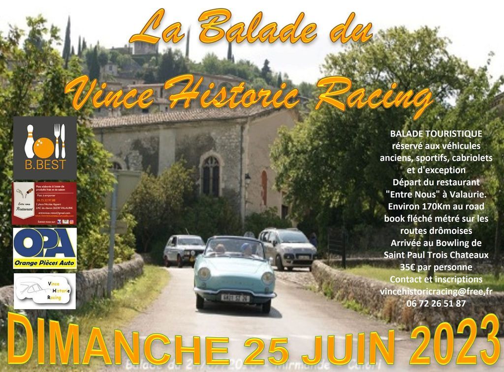 [26] 25/06/2023 - Balade du Vince Historic Racing Fsdc