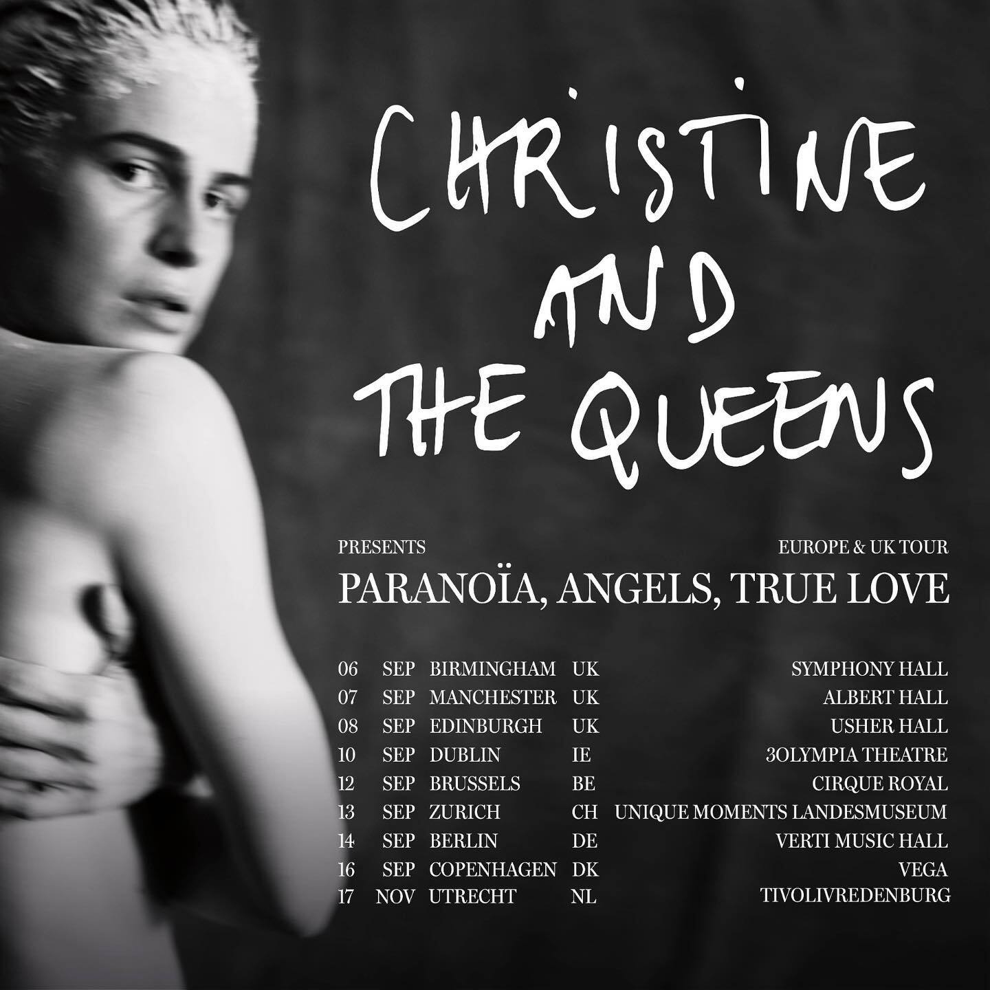 christine queens tour dates