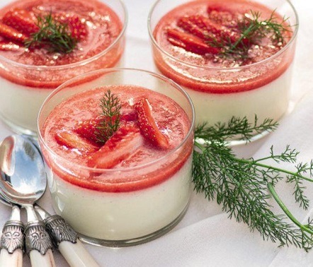 Panna cotta fraise/fenouil Kwa5