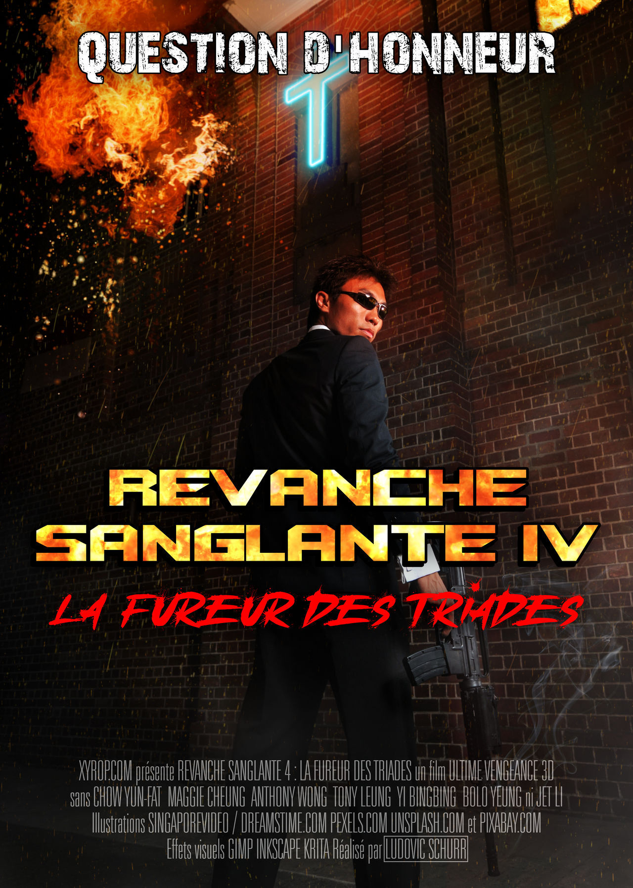 Fausse affiche d'un scénario pour Ultimate Vengeance 3D : Director's cut