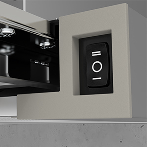 CIARRA Hotte Tiroir Téléscopique 60cm 370 M3/h 58dB Recyclage / Evacuation LED Eclairage Inox CD6906DS 14 ciarra hotte tiroir