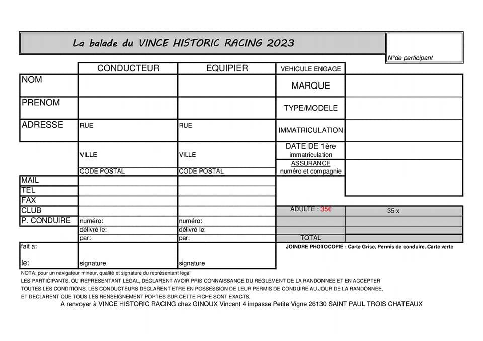 [26] 25/06/2023 - Balade du Vince Historic Racing Swhh