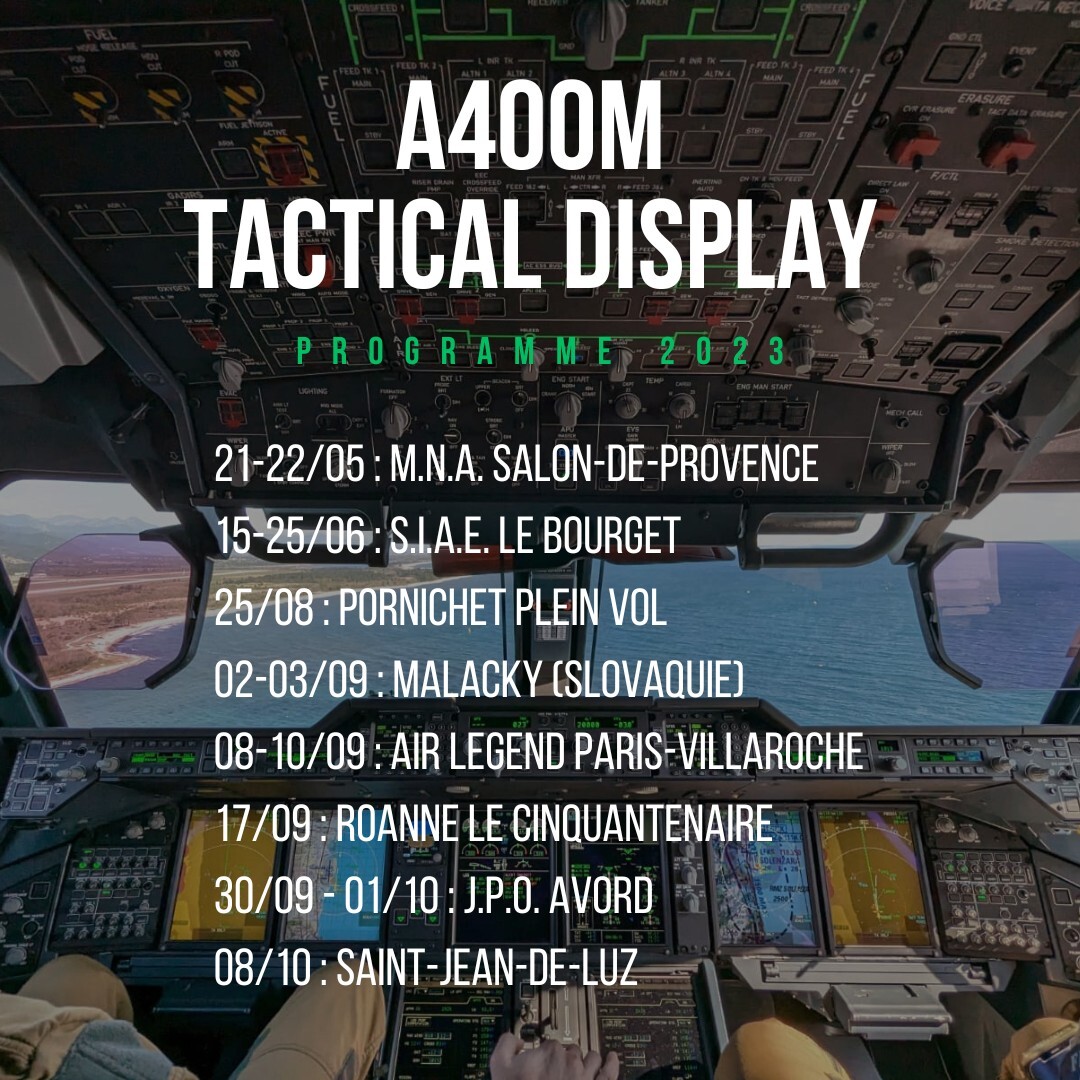  A400M Tactical Display programme 2023 Evo9