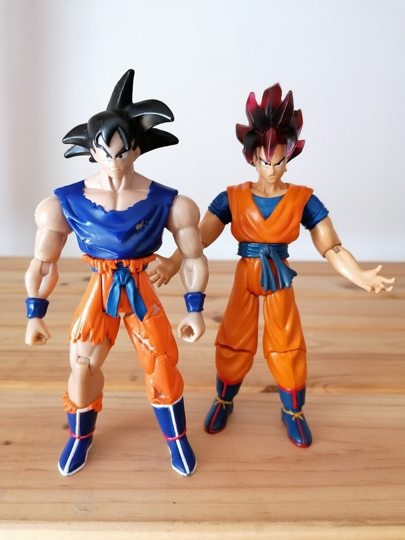 Demoniacal Fit SH Figuarts Custom Super Saiyan Goku Head Repainted
