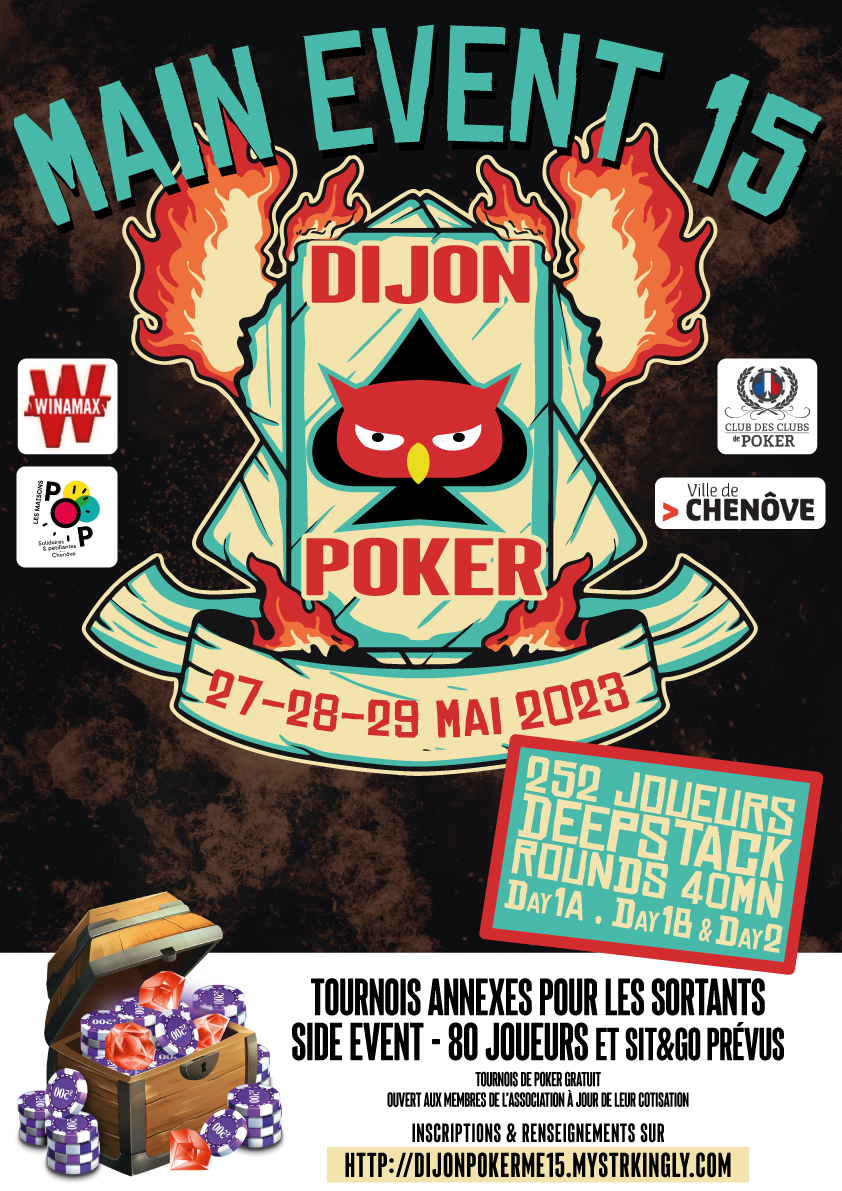 ME15 Dijon poker du 27 au 29 mai 2023 Ko75