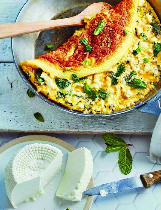 Omelette menthe/brocciu Ijps