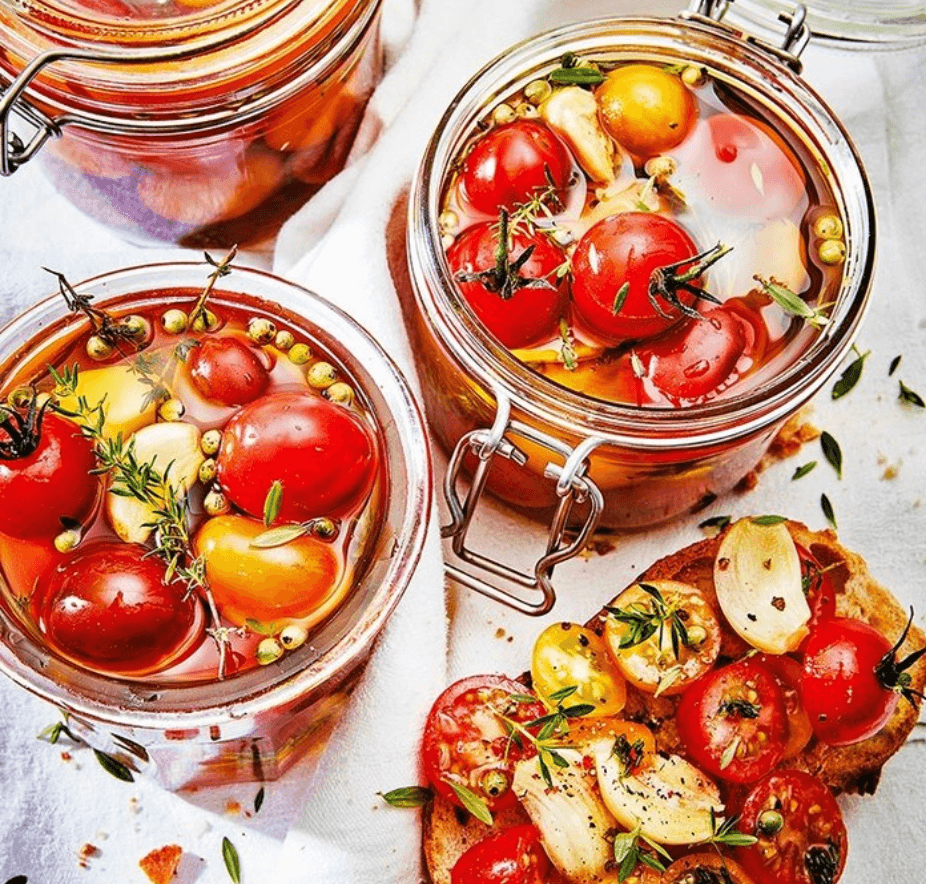 Tomates-cerises à l’huile d’olive et au thym 💫